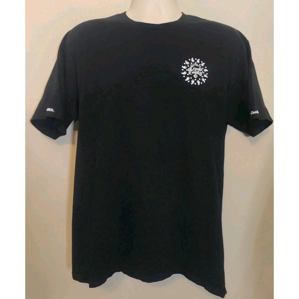 Crooks And Castles Men Black Vinyl Graphic‎ Print Shortsleeve Tshirt Size L